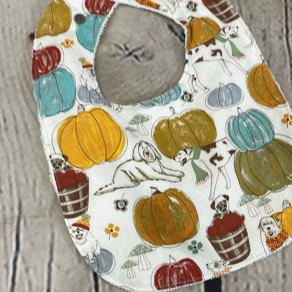 Designer hand crafted bib